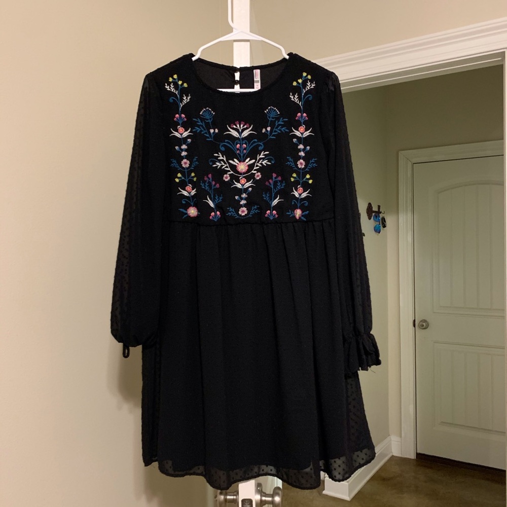 Bohemian style dress.